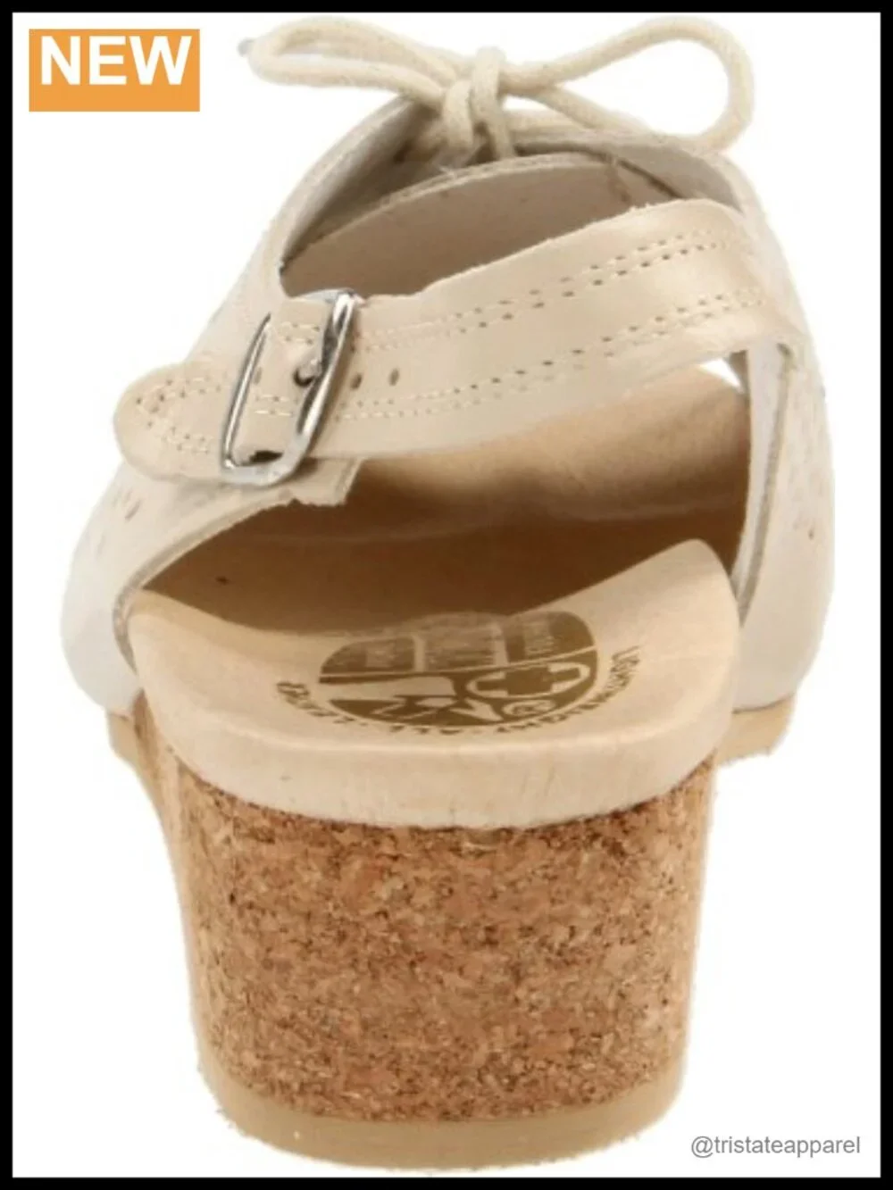 Worishofer 583 Slingback Leather Wedge Sandal Peep Toe Comfort